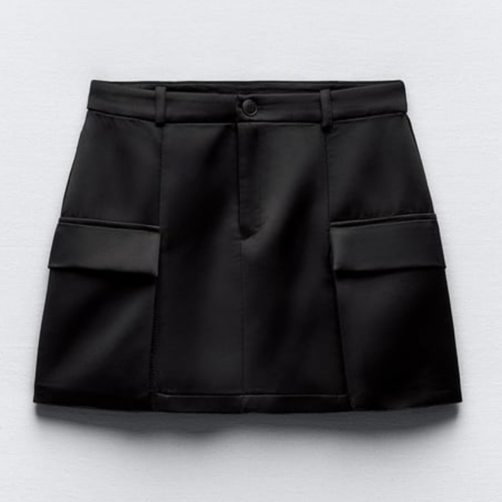 Zara satin skirt
